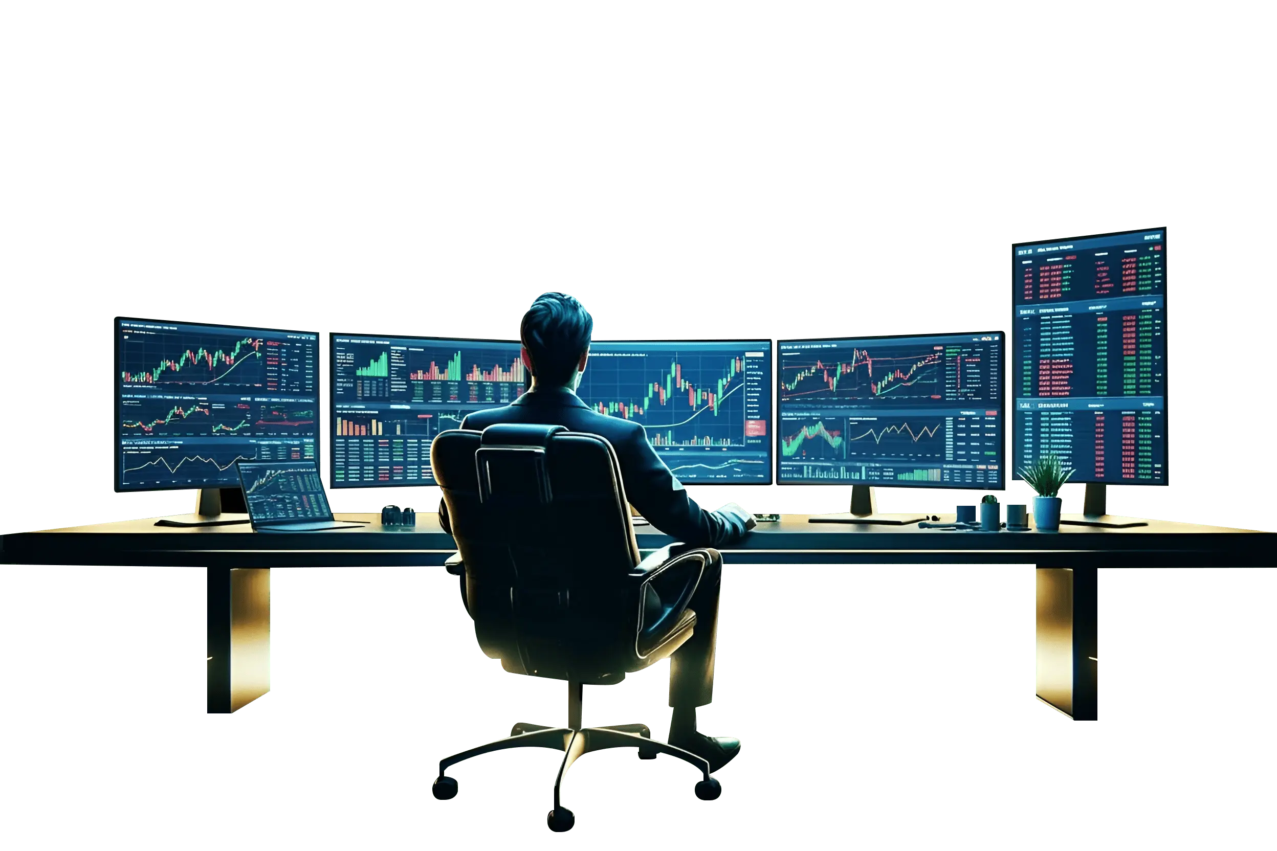 AI-driven crypto trading visualization